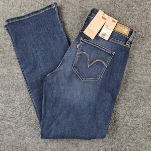 Levi's 312 Bootcut Women's 16 Perfectly Shaping Medium Wash Blue Mid Rise NEW